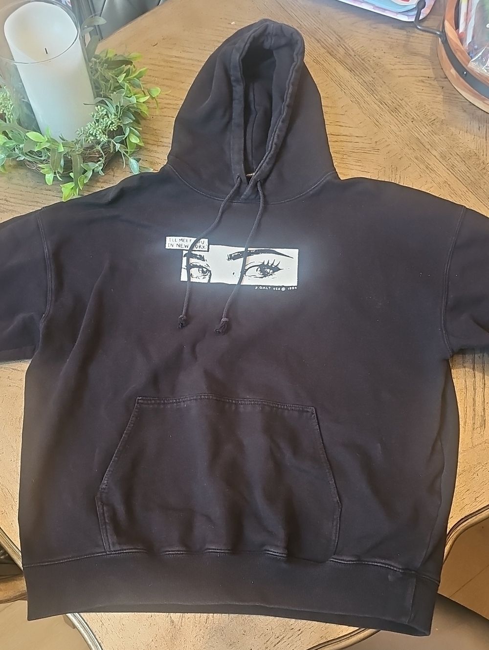 John Galt Brandy Melville Black Hoodie Size OSFA